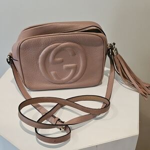 Gucci Blush Pink Soho Disco Leather Crossbody with Tassel